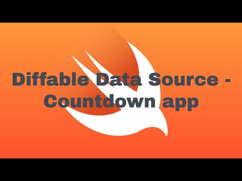 Diffable Data Source - Countdown app