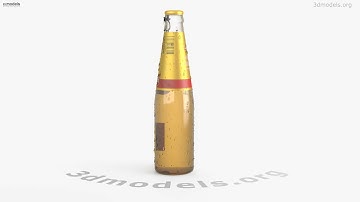 Kingfisher Beer Ultra Bottle 330ml 3D model by 3DModels.org