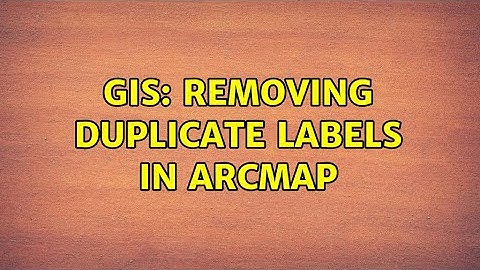 GIS: Removing duplicate labels in ArcMap (2 Solutions!!)