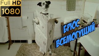 Брюс завоевывает популярность. Собака в туалете. Упал метеорит. Фильм "Брюс Всемогущий" (2003) HD