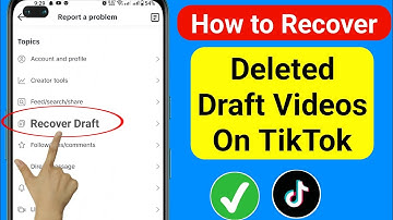 How to Recover Deleted Draft Videos in TikTok (2023) | How to get back draft on Tiktok