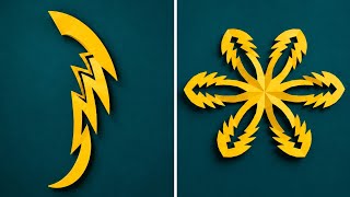 Easy Paper Cutting Designs 🌿✂️ | Beautiful Paper Flower & Leaf Craft | DIY Paper Craft