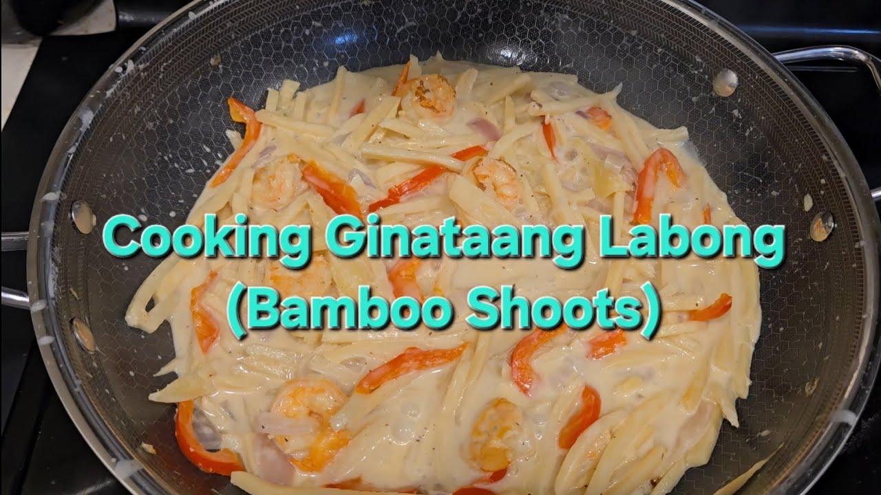 Cooking Ginataang Labong (Bamboo Shoots) #food #asmr #lutongpinoy - YouTube
