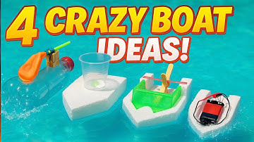 4 CRAZY MINI BOATS You Can Make at Home!