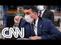 Flávio Bolsonaro bate boca com Witzel e senadores na CPI | LIVE CNN