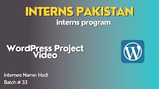 Review of a website made on WordPress | Interns Pakistan WordPress Project || What's Next