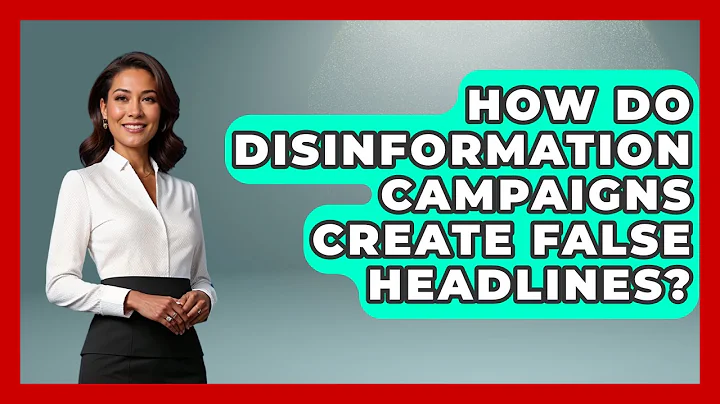 How Do Disinformation Campaigns Create False Headlines? - Media Literacy For Everyone