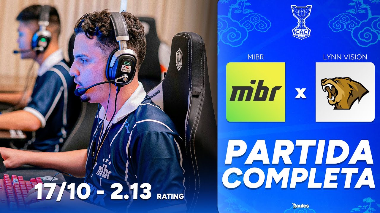 MIBR vs LYNN VISION - PARTIDA COMPLETA COM GAULES - CS ASIA CHAMPIONSHIP