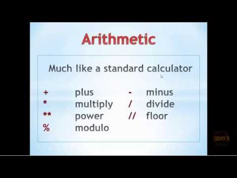 Python Tutorial 1.0 - Arithmetic