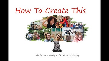 How to create a Tree with Family Pictures using GIMP you could also do this in Photoshop