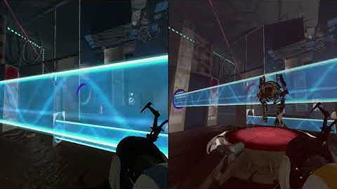 Local Co-Op gameplay - Gameplay - Split Screen - Portal 2 - Part 2