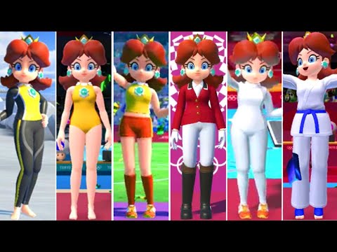 マリオ＆ソニック東京2020オリンピック】全てデイジー衣装 - YouTube
