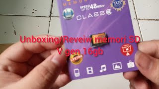 Unboxing/Reveiw ||Memori SD V gen 16 gb