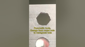 Pneumatic hexagonal reamer, round hole changed into hexagonal hole