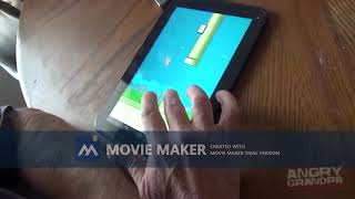 Angry Grandpa Speed X4 Flappy Bird Plays