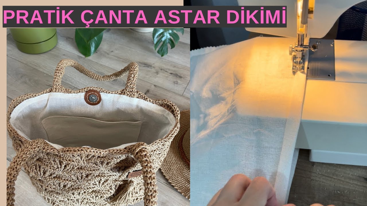 ✅✅PRATİK ÇANTA ASTAR DİKİMİ✅kolay astar dikim.cepli astar yapımı #handmade #dikiş#çanta#astardikimi