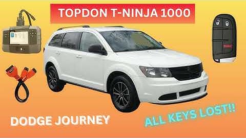TOPDON T-Ninja 1000 Dodge Journey PIN/PASSWORD Reading & Key Programming.. ALL KEYS LOST‼️
