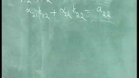 Lecture 17 - Solution To Linear Equations