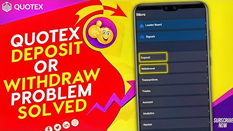 Quotex Deposit or Withdraw Problem Solved #quotex #quotextrading #quotexwithdrawl