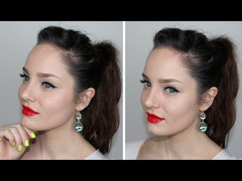 Everyday Glam Makeup: Red Lips and Snow White Skin