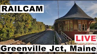 Greenville Jct, Maine  Canadian Pacific Railway  Railfan Cam Live