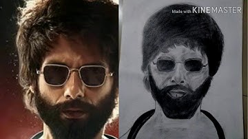 How to draw Shahid Kapoor from Kabir shing || Drawing Kabir Singh || Shahid Kapoor ||