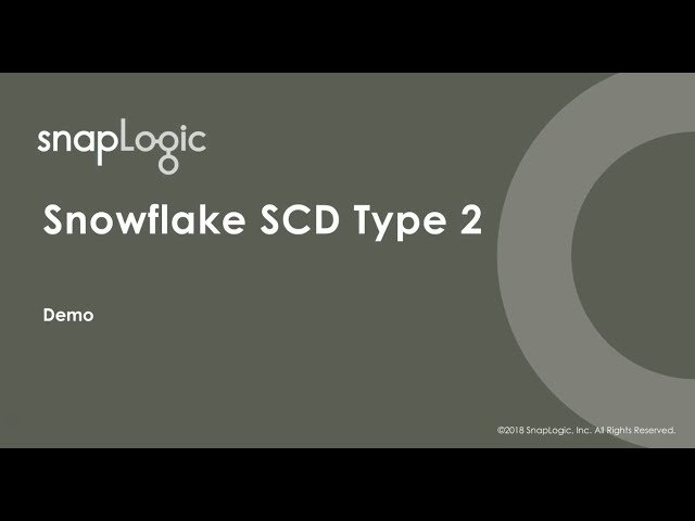 Snowflake SCD Type 2 Demo