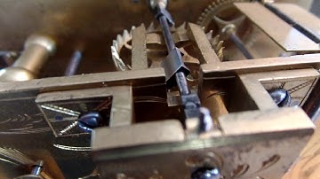 Antique English bracket clock verge escapement