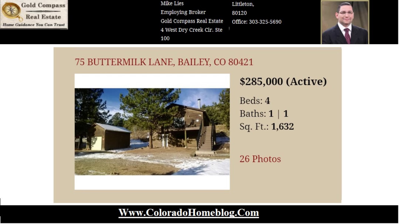 Homes For Sale Bailey CO YouTube