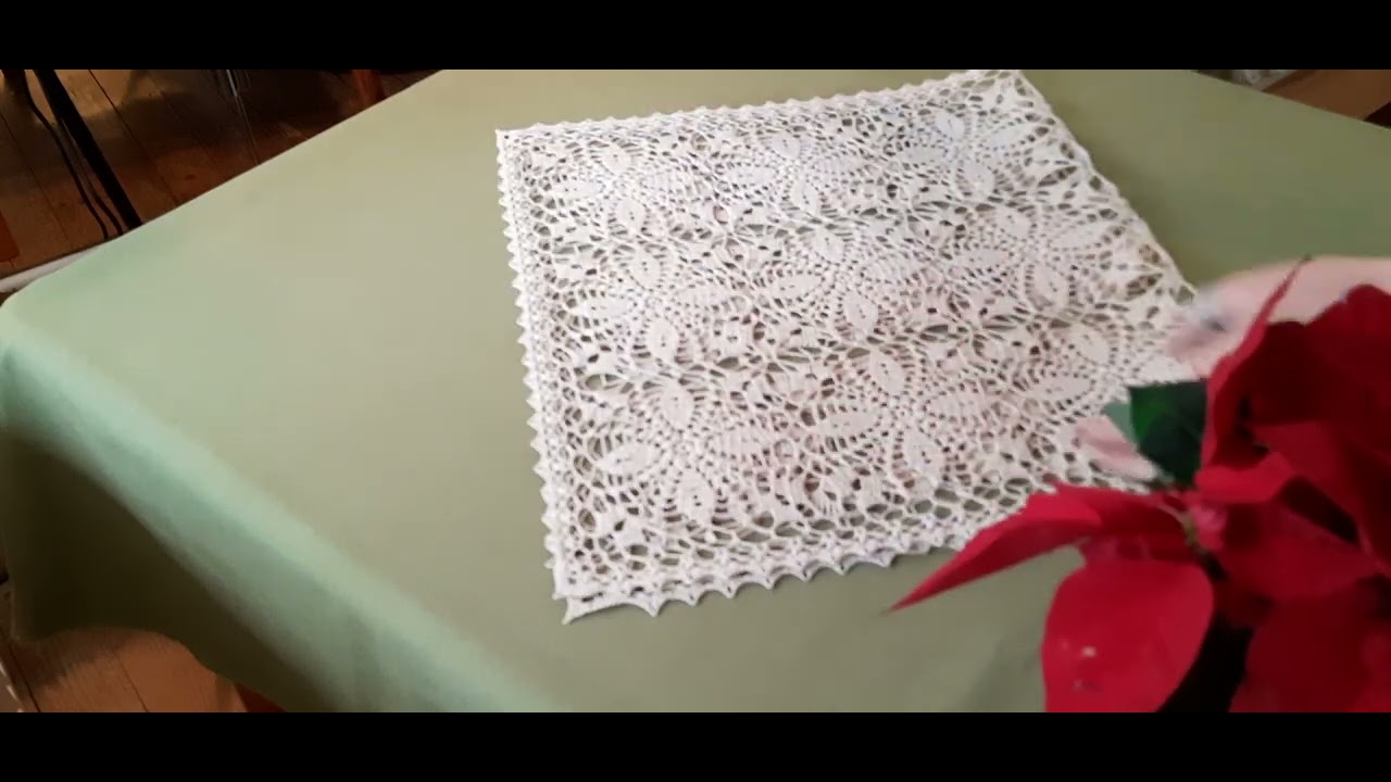 Скатерть из квадратных мотивов. Презентация.