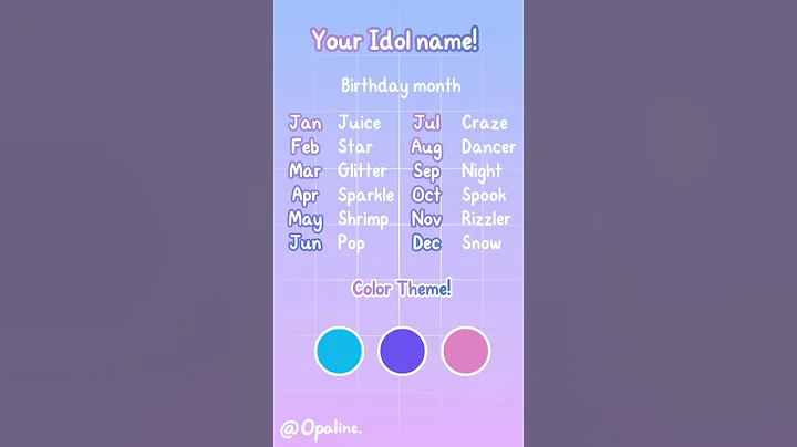 🫧 Part 9🥤 Make an OC Pause Challenge [Idol Edition] #oc #pausechallange #art