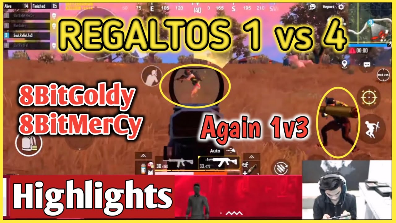 Soul Regaltos 1 vs 4 Clutch in BGMI | Back To Back Clutches | 8bitGoldy | 8bitRebel | 8bitMerCy