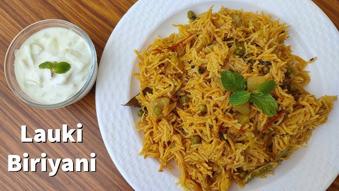 Suraikai Biryani Or Bottle Gourd Biryani Or Lauki Biryani Or Sorakkai Biryani Recipe In Tamil