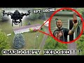 I USED A DRONE TO SPY ON OMARGOSHTV AND IT WENT WRONG (BRICK THROWN AT DRONE)