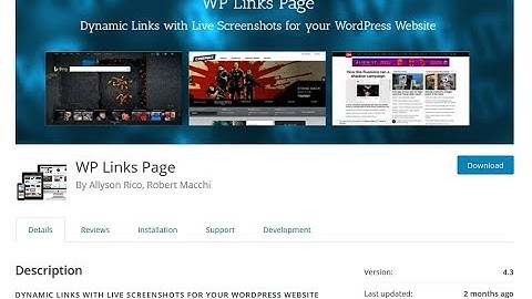 Quick Wordpress: Wp Links Page