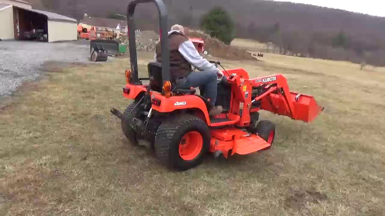 2004 Kubota Bx2200 Sub Compact Tractor Loader Belly Mower 4x4 Kubota