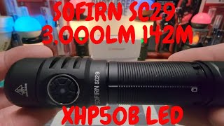 SOFIRN SC29 NEW RELEASE 3,000LM 142M XHP50B LED