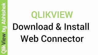 How to download and Install Qlik WebConnectors