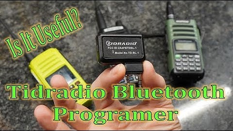 TIDRADIO HAM/GMRS Bluetooth Wireless Programmer
