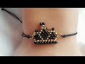 PULSERA DE CORONA 👑 TEJIDA EN MOSTACILLA / MOSTACILLA NAELY ♥️