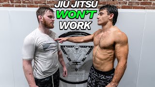 JACKED Wrestler Thinks He Can BEAT A Black Belt