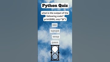 Python Quiz #youtubeshorts #python  #quiz  #python101 #coding #testyourknowledge #pythonforeverybody