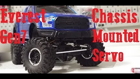 Everest Chassis Mount Servo, Raptor body fitting, and wheel decisions
