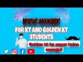 IMPORTANT ANNOUNCEMENT REGARDS KT STUDENT, GOLDEN KT STUDENTS | MUSA | MUMBAI UNIVERSITY