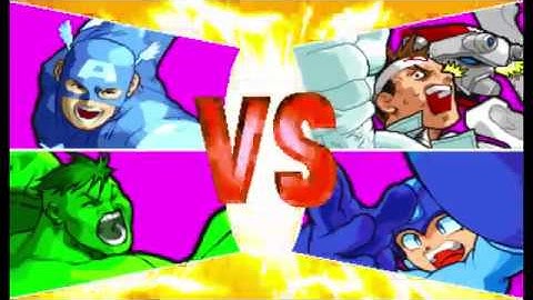 Marvel vs Capcom 1 ( Arcade ) - Captain America / Hulk Playthrough ( May 3, 2020 )