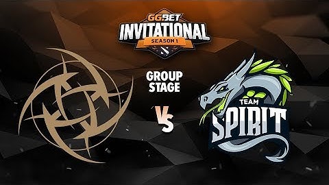 Ninjas in Pyjamas vs Team Spirit Game 1 - GG.Bet Invitational: Group A w/ BreakyCPK & GoDz
