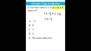 Absolute Value Evaluation || Math Practice #shorts #maths #mathematics