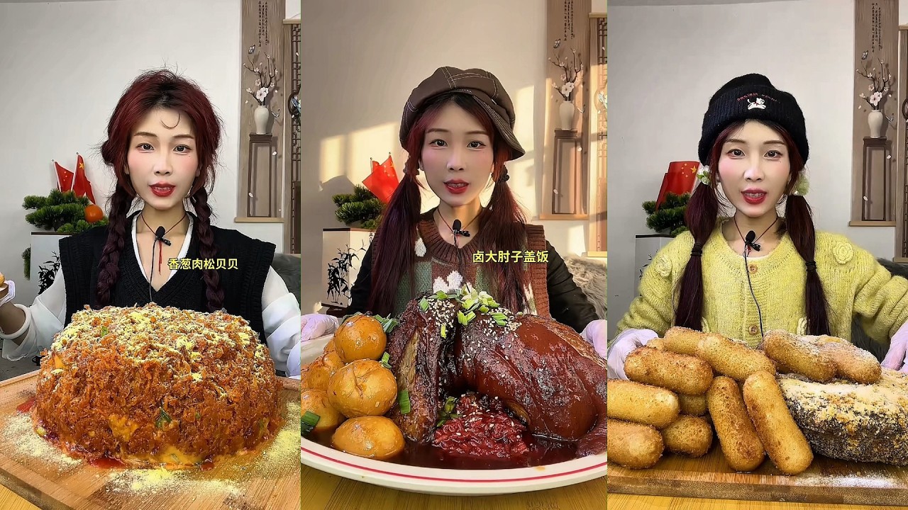 【ASMR】【MUKBANG】DELICIOUS DINING PROGRAM | HOMEMADE CHINESE FOOD | 食べる | 吃播 #咀嚼音