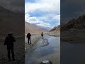 River crossing in Shyok valley #travel #biketrip #youtubeindia #mountain #2022 #ytshorts #lehladakh