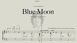 Blue Moon  -  Easy Piano